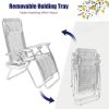 2 Pieces Oversize Lounge Chair with Cup Holder of Heavy Duty for outdoor
